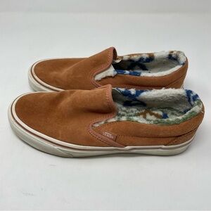 Vans Classic Sunburn Marshmallow Sherpa-Lined Suede Sneakers – Size 8